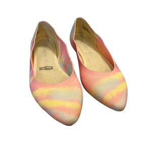 Gianni Bini Pastel Rainbow Tie Dye Ballet Flats